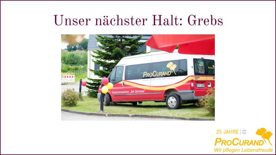 Unser nächster Halt: Grebs