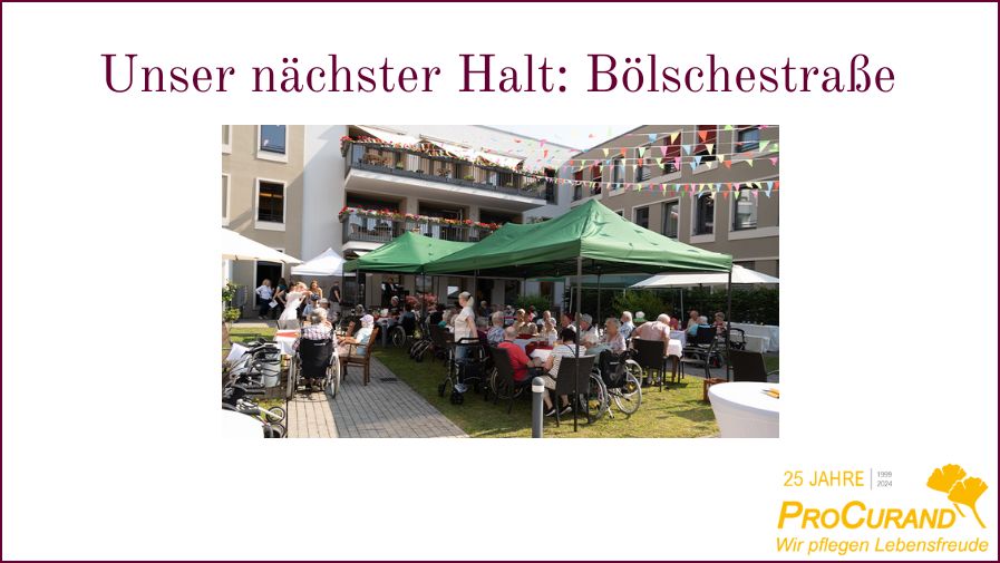 Unser nächster Halt: Bölschestraße