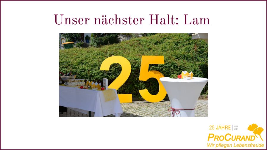 Unser nächster Halt: Lam