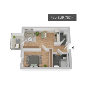 Grundriss Seniorenresidenz Osterholz-Scharmbeck Wohnungstyp 2