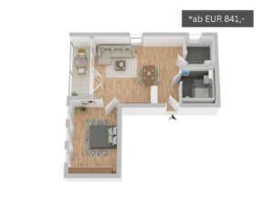 Grundriss Wohnungstyp 4 - Wohnanlage Alsdorf-Kellersberg