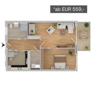 BeWo in Regen Wohnungstyp 2