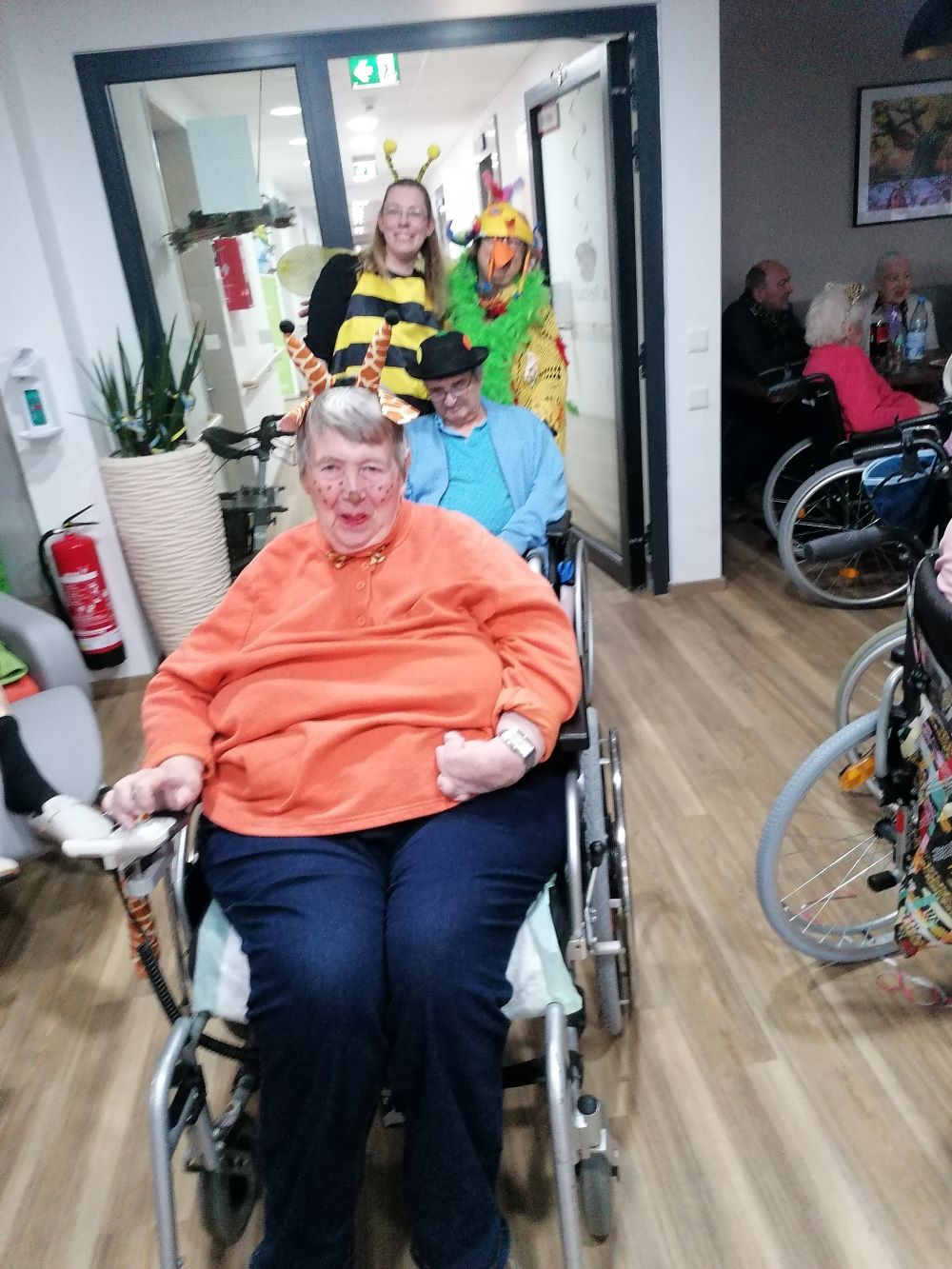 Fröhlicher Karneval in der Wohnanlage Am Dreeskamp