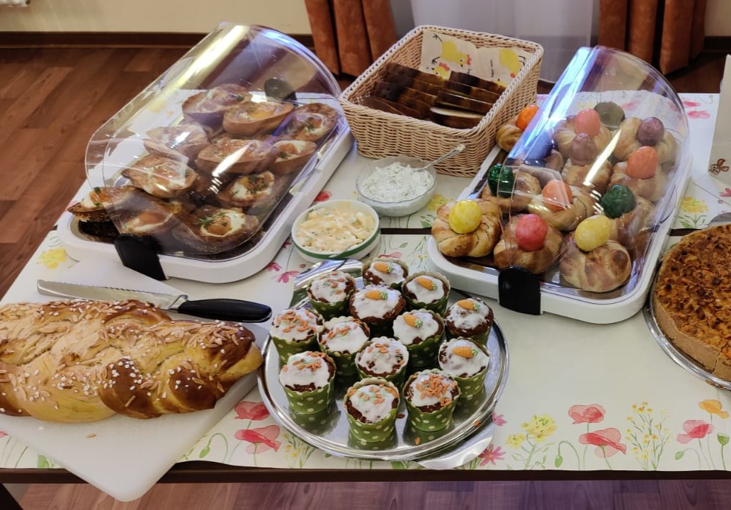 Mitarbeiter-Frühstück vor Ostern im Haus Thomas