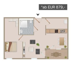 Düren-Gürzenich BeWo Wohnungstyp 7