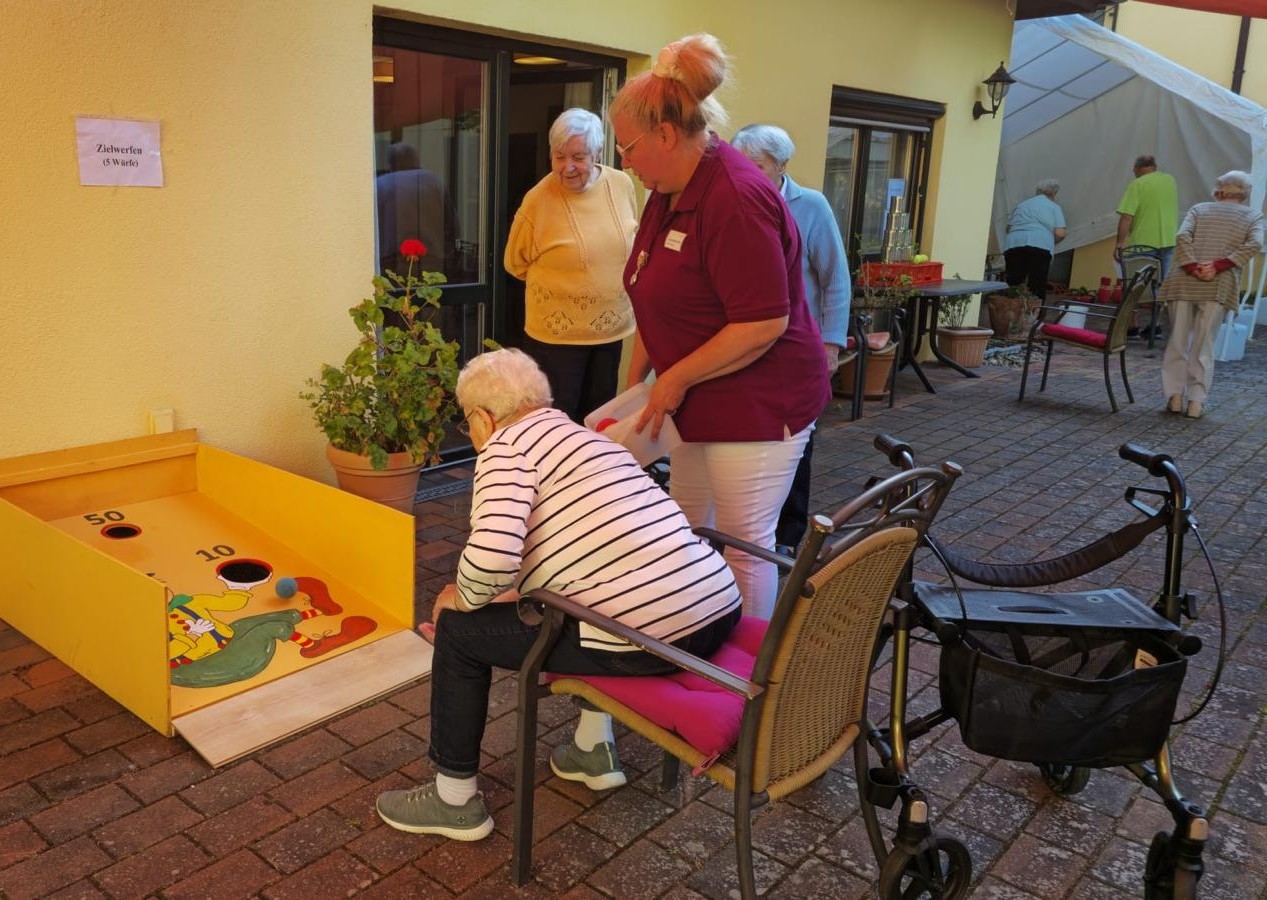 Sommerolympiade in der Seniorendomizil Brockenblick