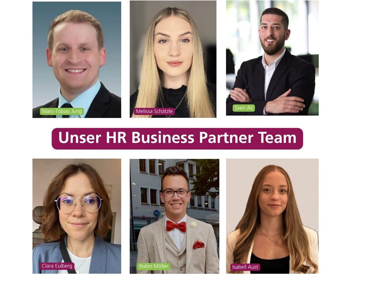 Sechs Köpfe, ein Ziel: Unser HR-Businesspartner-Team