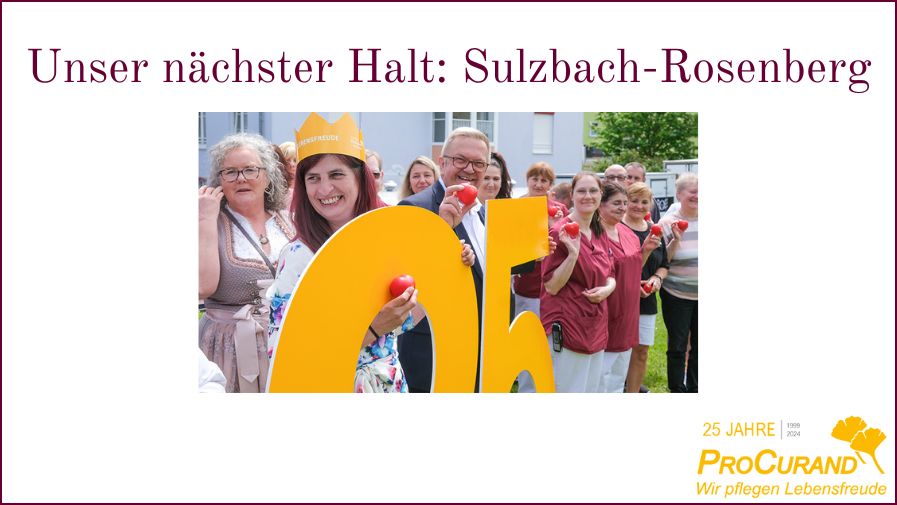 Unser nächster Halt: Sulzbach-Rosenberg