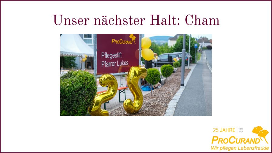 Unser nächster Halt: Cham