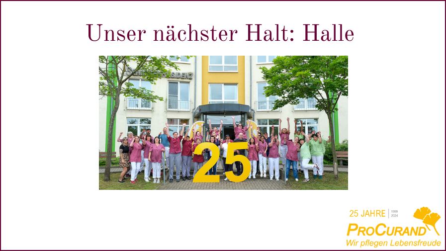 Unser nächster Halt: Halle