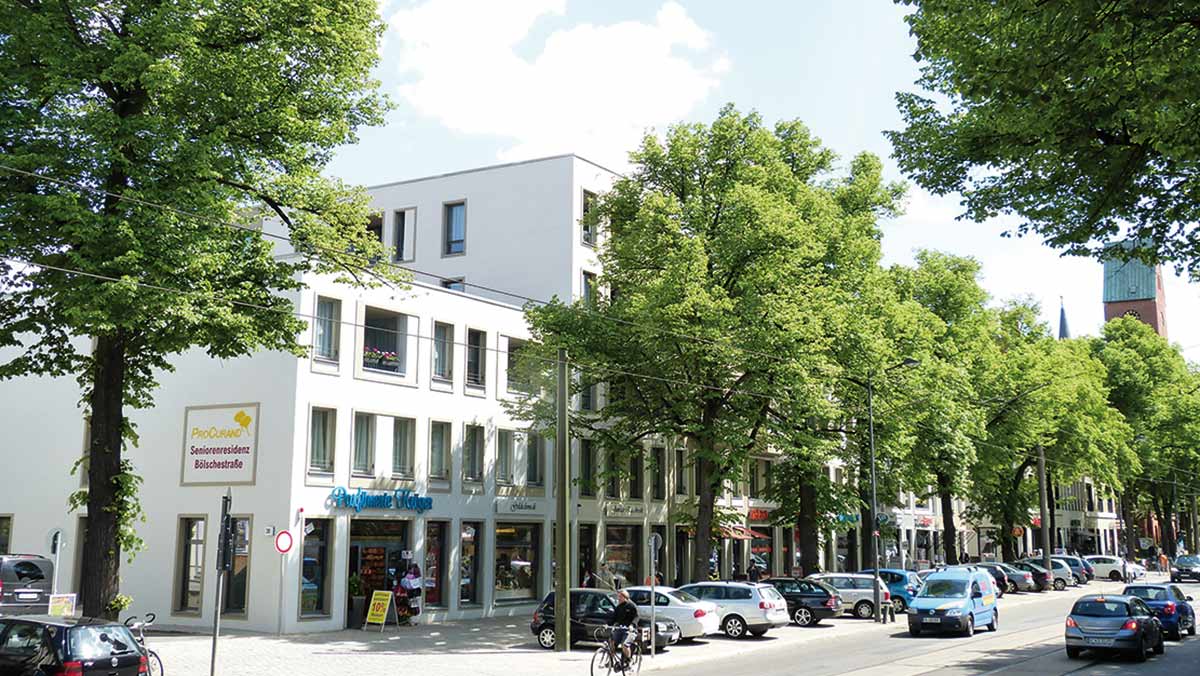 Außenansicht ProCurand Stationäre Pflege Seniorenresidenz Bölschestraße