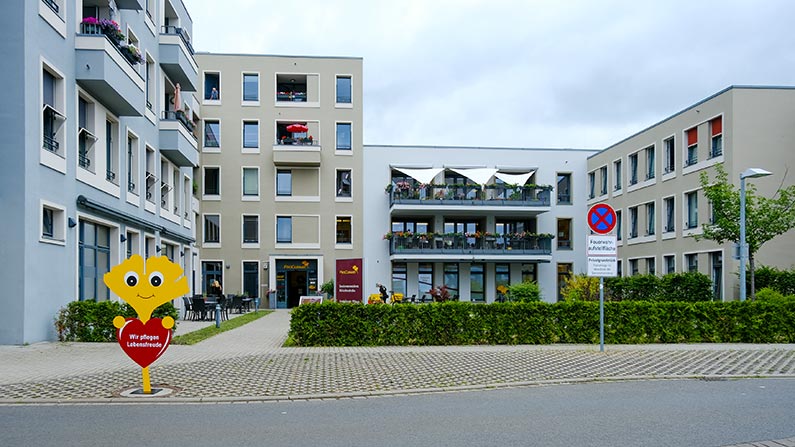 Au&szlig;enansicht des Service-Wohnen Friedrichshagen