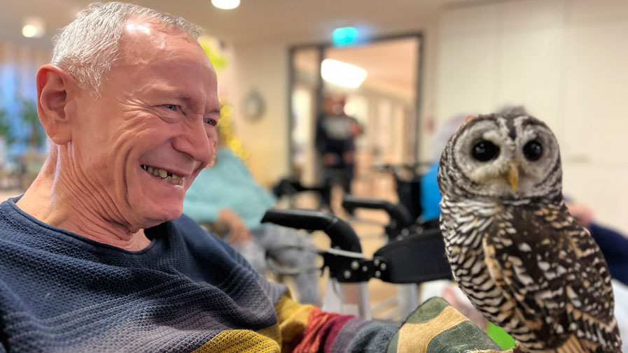 Falkner der Herzen zu Besuch in der Bölschestraße