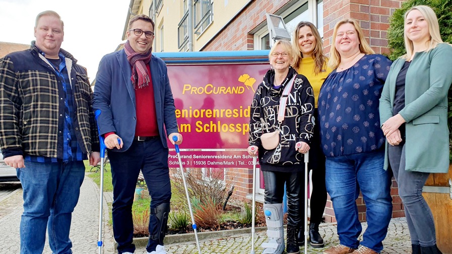 Politik trifft Pflege in der Seniorenresidenz Am Schlosspark in Dahme/Mark
