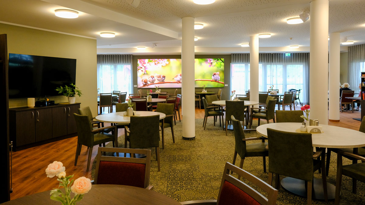 Interior view Cafe Nordend in the Nordend Residence in Eberswalde