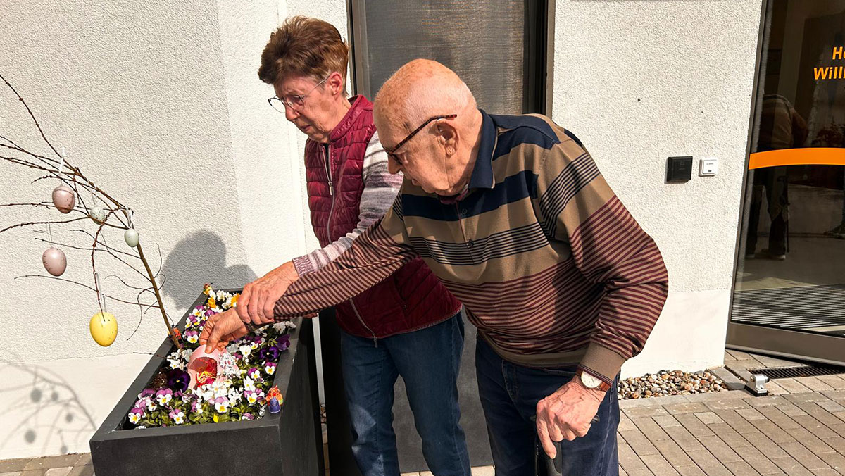 Ostereiersuche in der Tagespflege Eberswalde