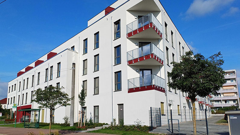 Außenansicht des Service-Wohnens Nordend Außenansicht des Service-Wohnens in der Residenz Nordend