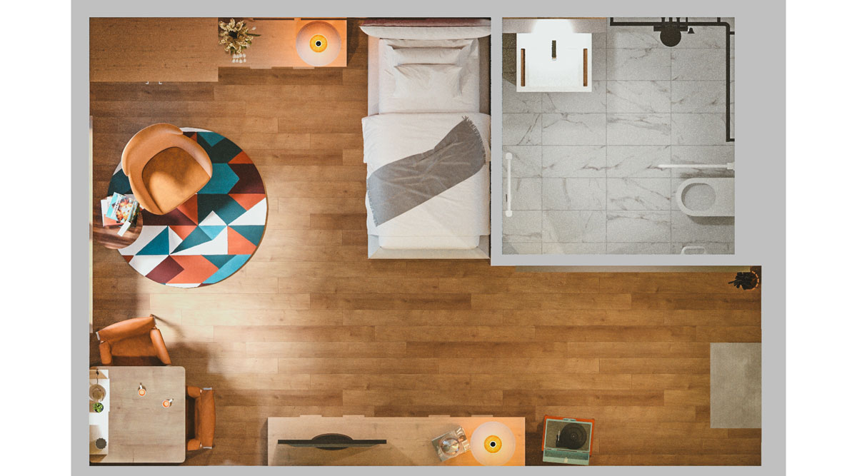 Example floor plan flat shared flat Residenz Nordend