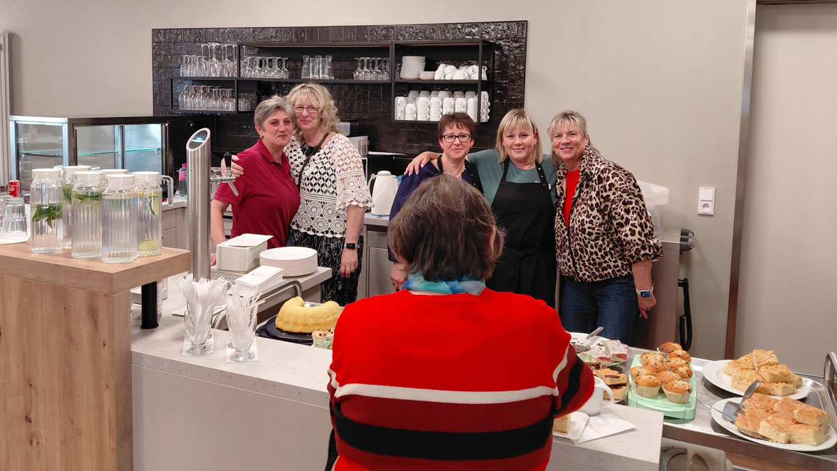 Colleagues as guests at the open day at Residenz Nordend