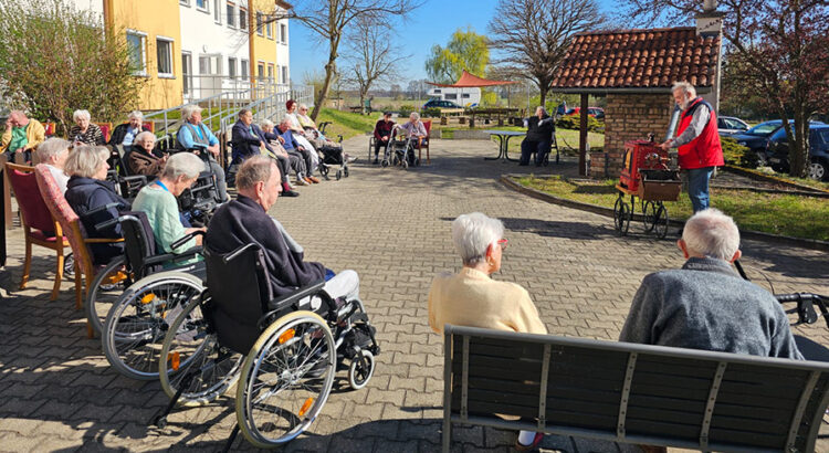 Drehorgelspieler in Grebs