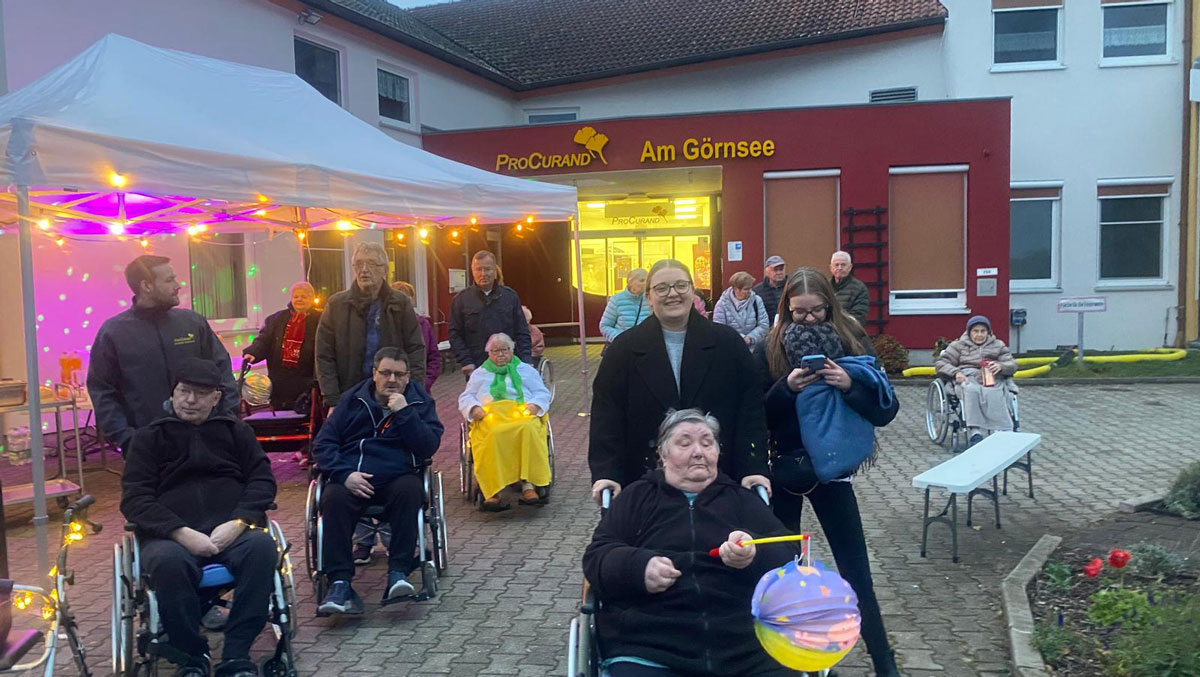 Lantern parade in Grebs