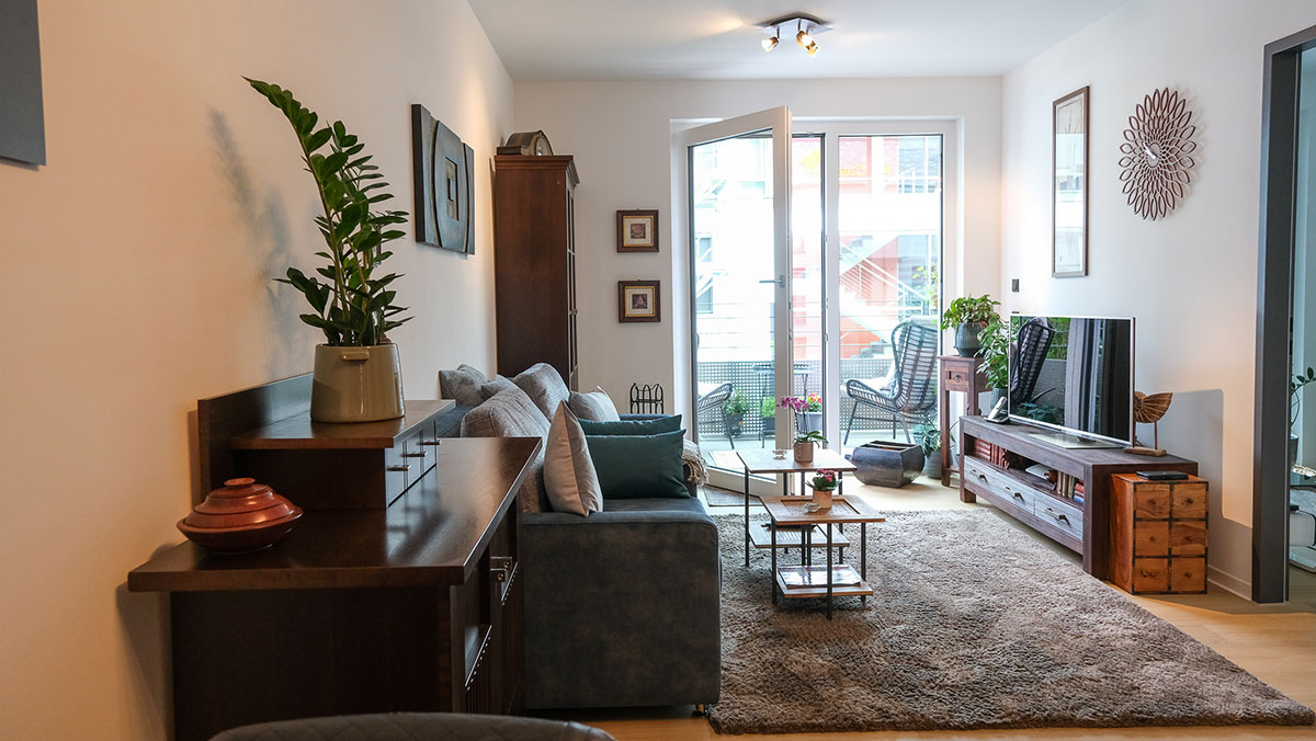 The flat of a senior citizen in the serviced apartment of the Residenz Am Hallorenring