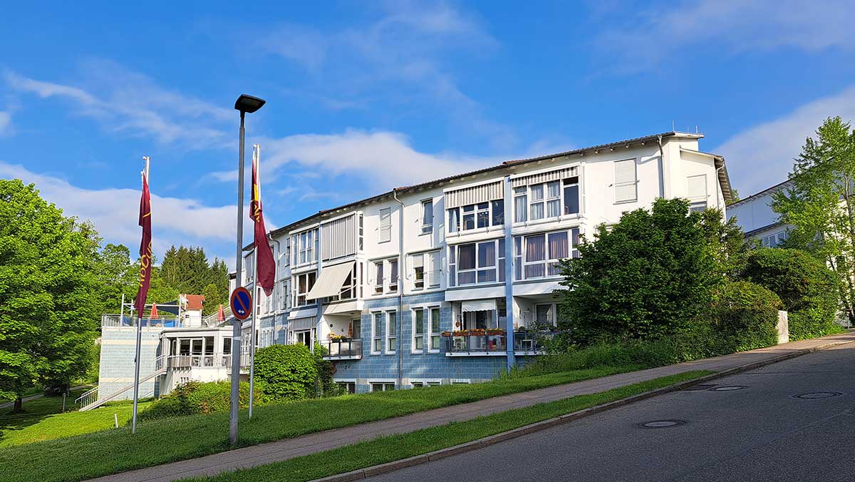 Außenansicht der Seniorenwohnanlage Fideliswiesen