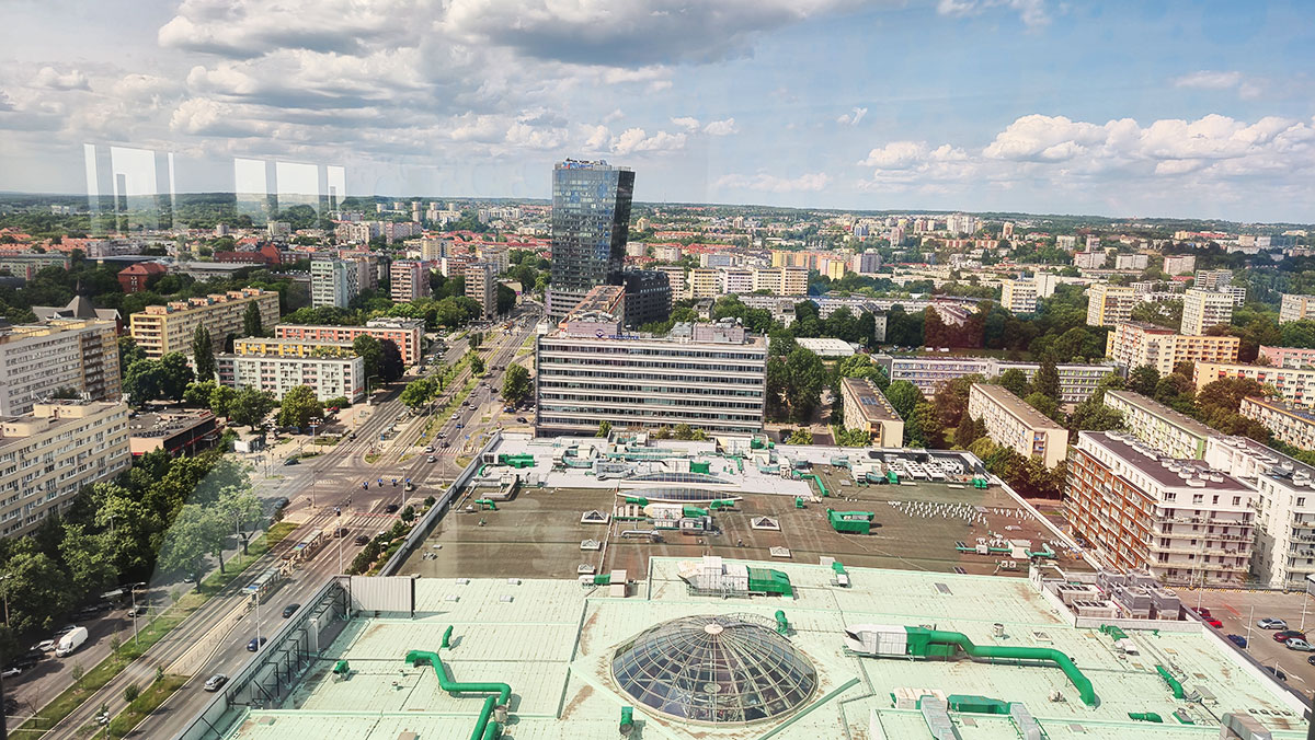Ausblick des Panoramacafés